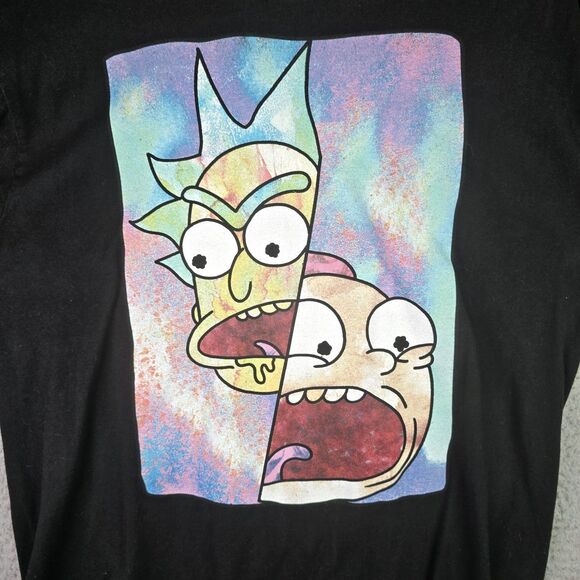 Rick and Morty Ripple Junction Long Sleeve Graphic Shirt Black M Adult Swim - Picture 7 of 15